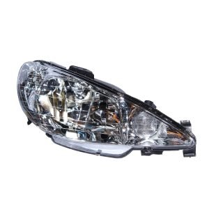 Optico Foco Peugeot 206 02/04 Derecho Electrico Doble Parabola